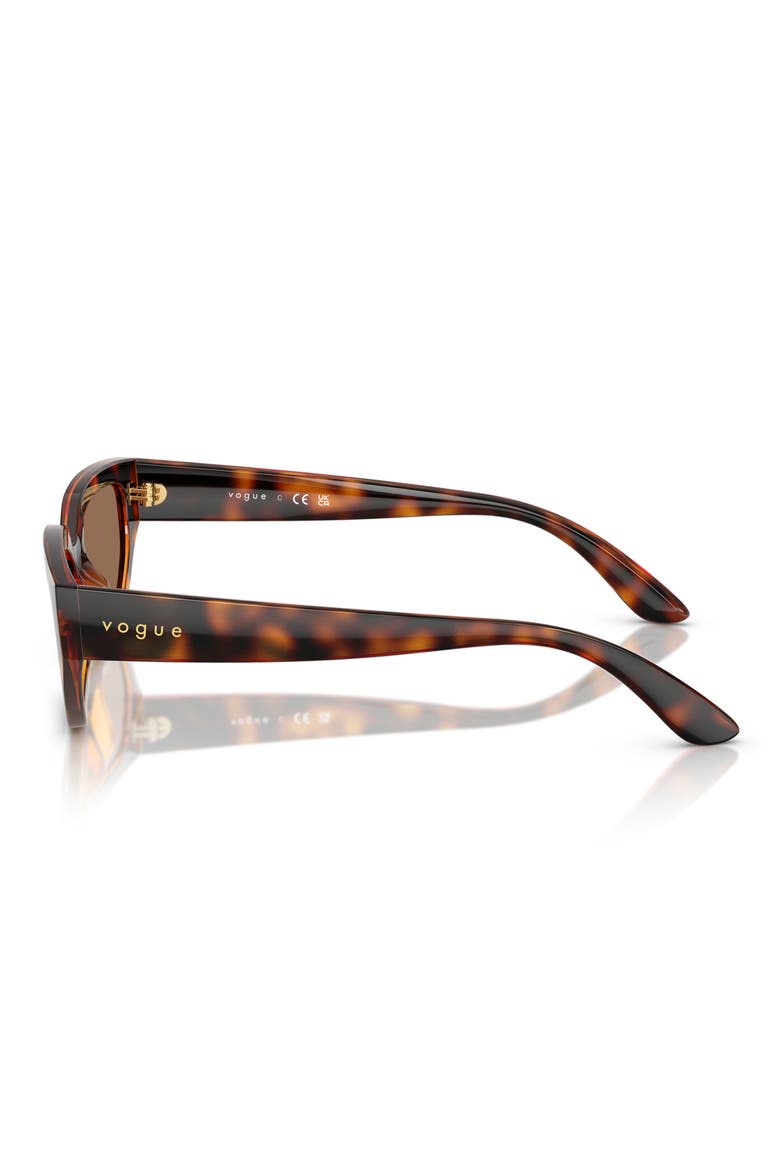 Kids' 52mm Irregular Sunglasses, Alternate, color, DARK HAVANA