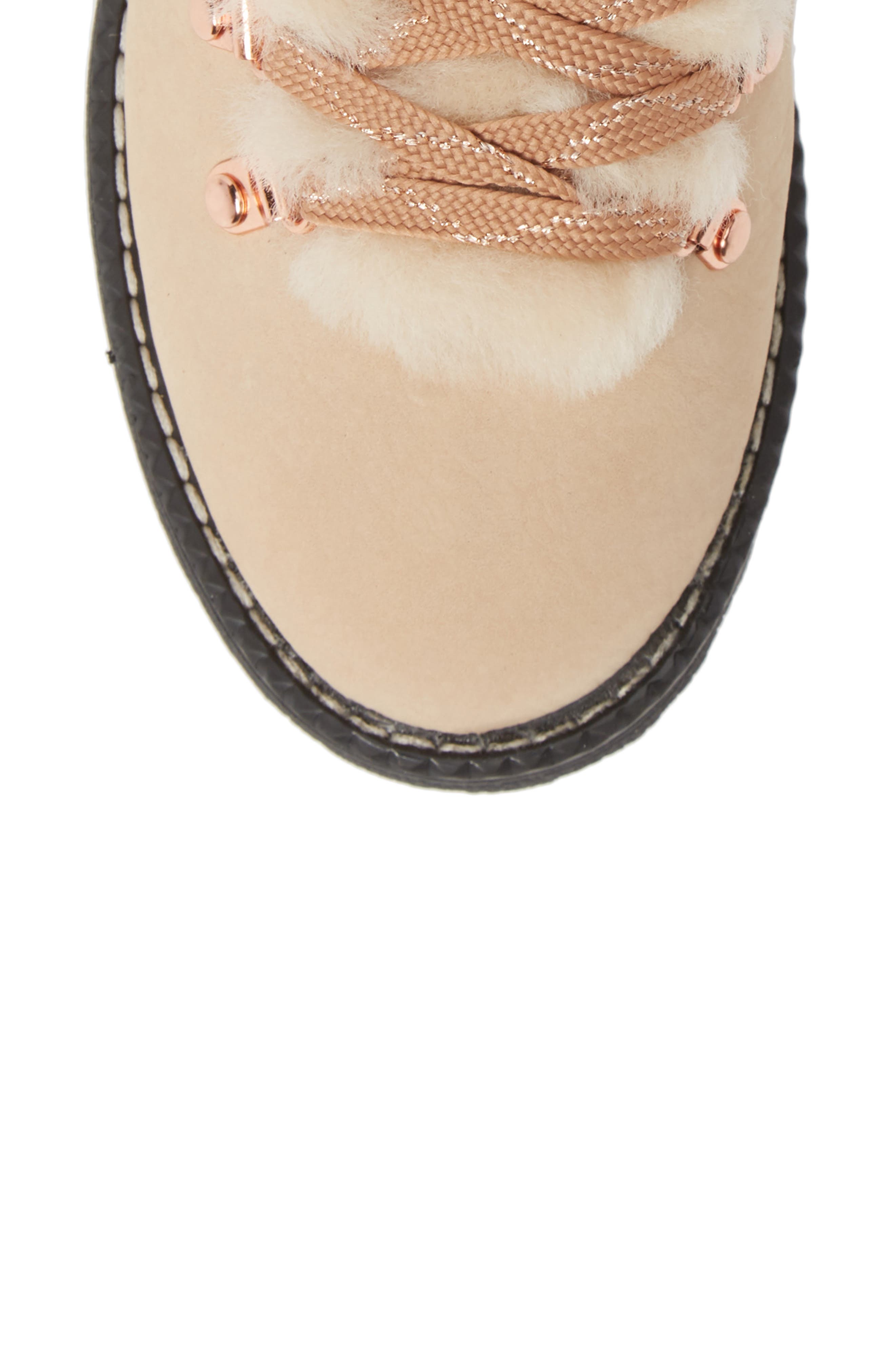 J.Crew Nordic Genuine Shearling Cuff Winter Boot, Alternate, color, 