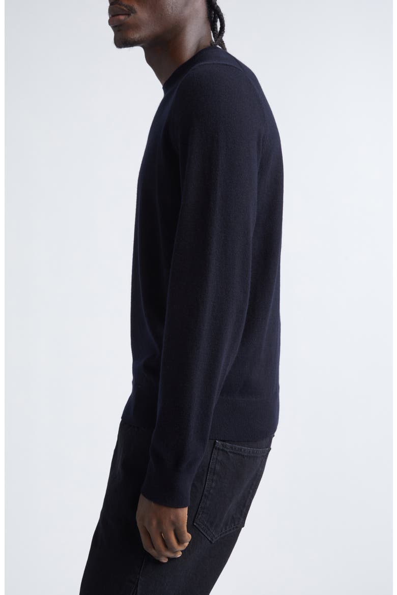 Cashmere Crewneck Sweater, Alternate, color, BLACK