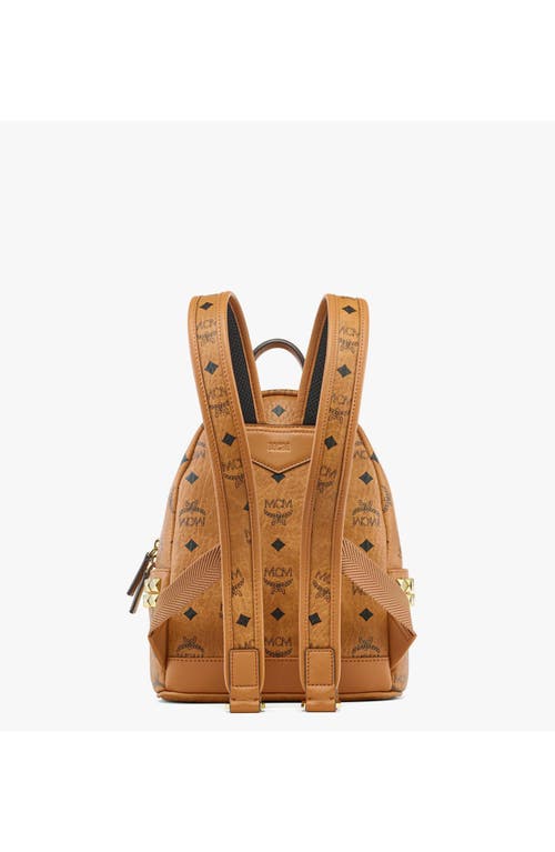 Mcm Mini Stark Side Studs Backpack In Brown