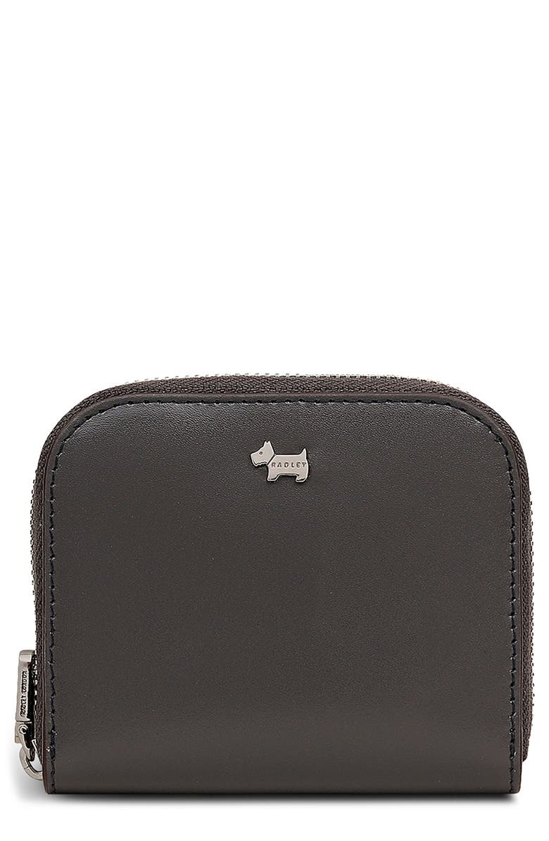 Radley Small Percy Grove Leather Zip Wallet, Main, color, Mouse