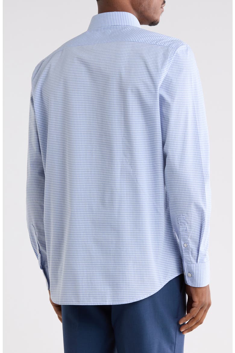 Slim Fit Roberson Check Dress Shirt, Alternate, color, LT.BLUE