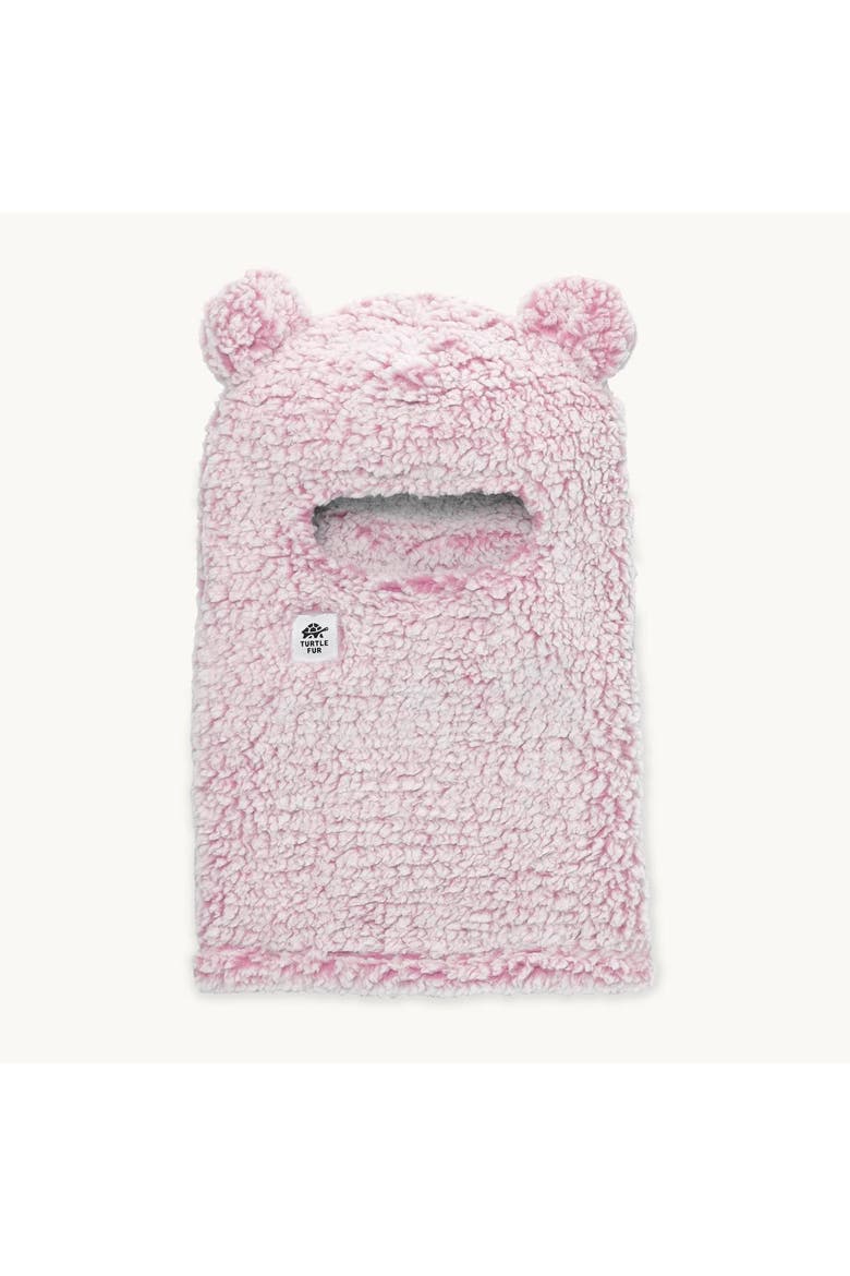 Kids Fleece Bear Balaclava, Main, color, Dusty Rose