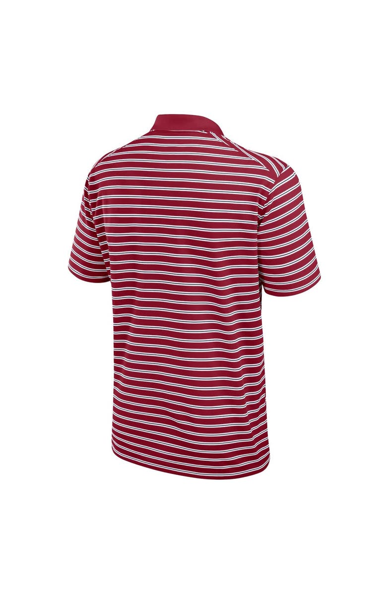 Jordan Brand Men's Jordan Brand Crimson/White Oklahoma Sooners Primetime Victory Striped Performance Polo, Alternate, color, Crimson
