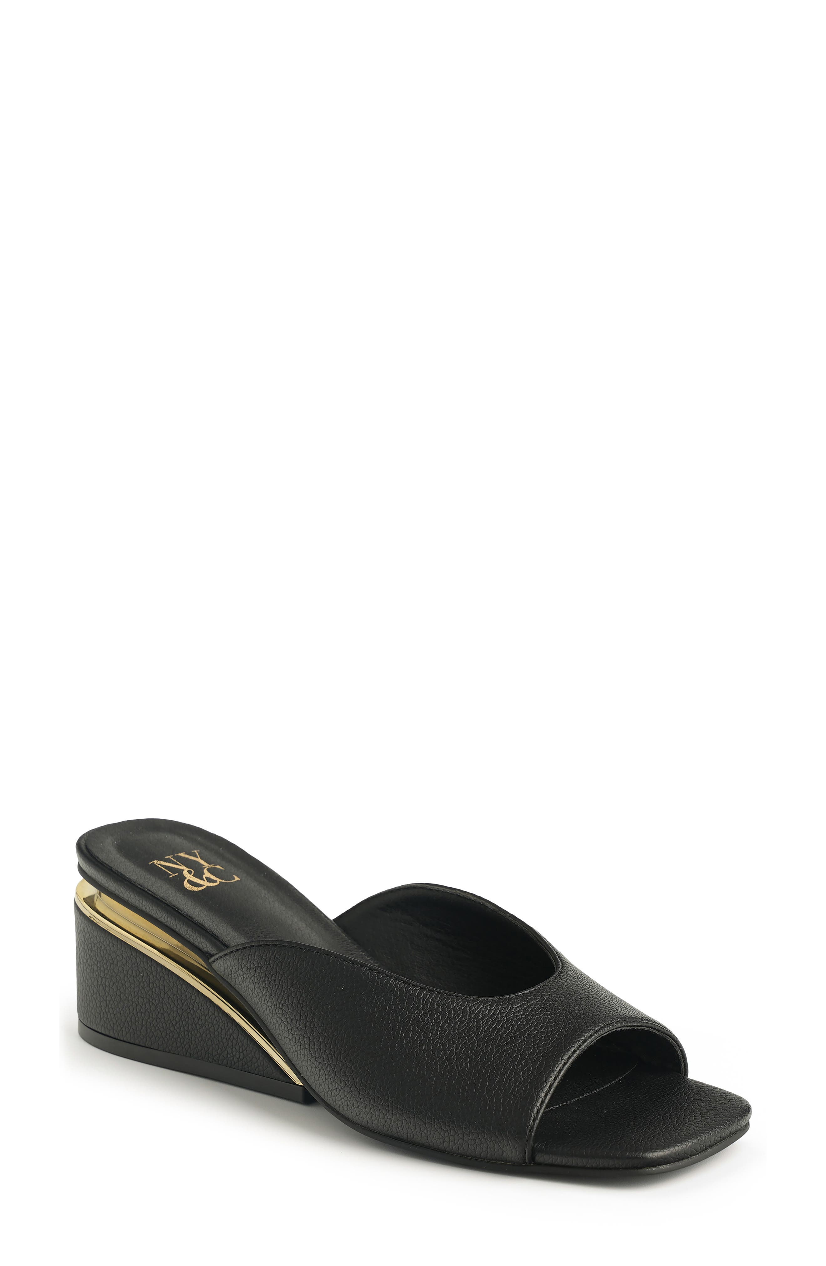 NEW YORK AND COMPANY Malany Wedge Slide Sandal