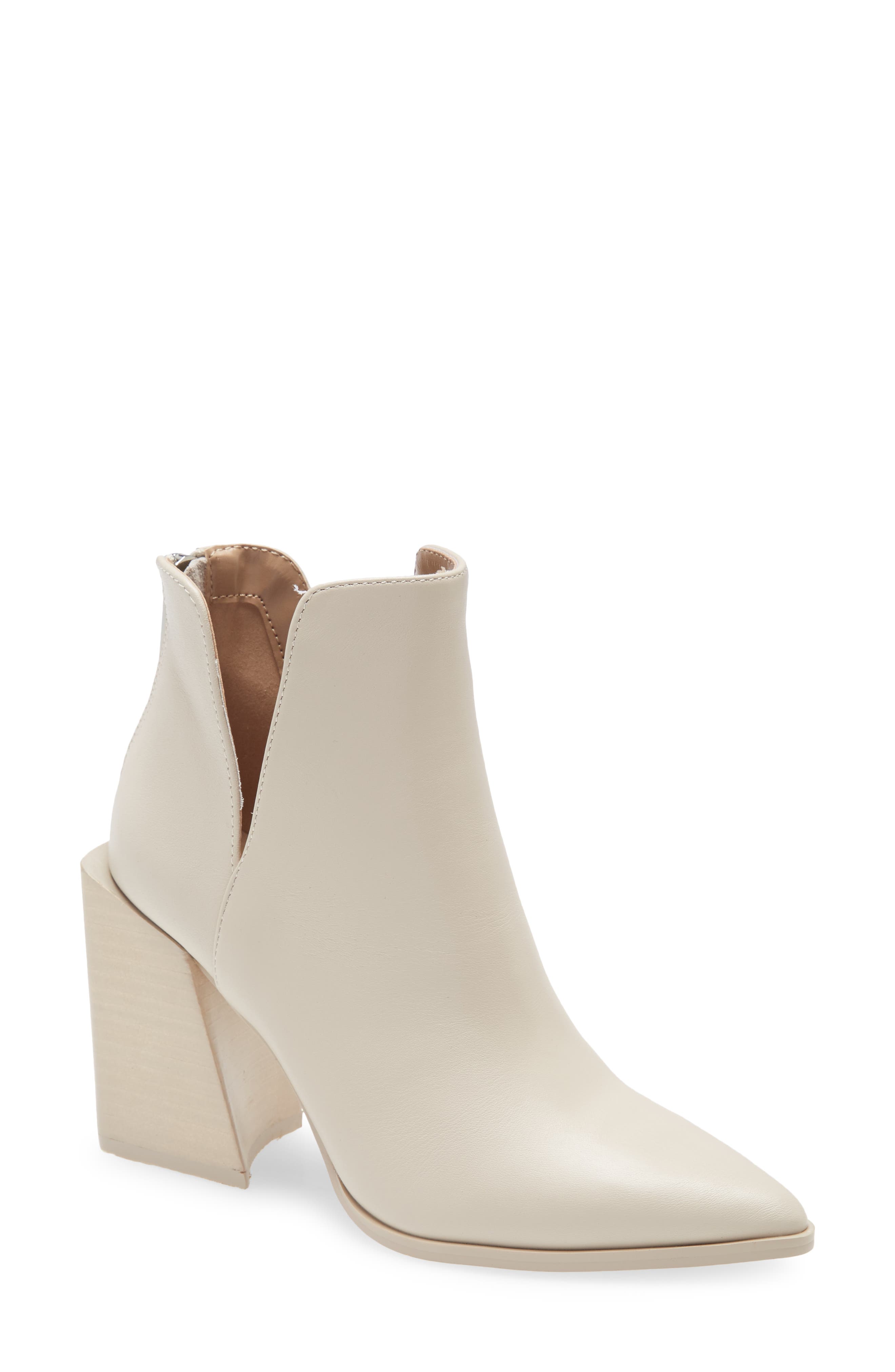 Taylen Pointed Toe Bootie, Main, color, BONE LEATHER