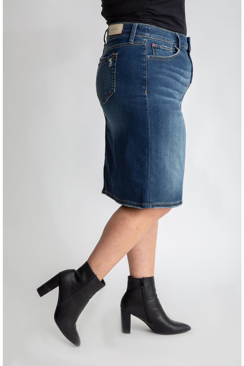 Denim Pencil Skirt, Alternate, color, VIRGINIA