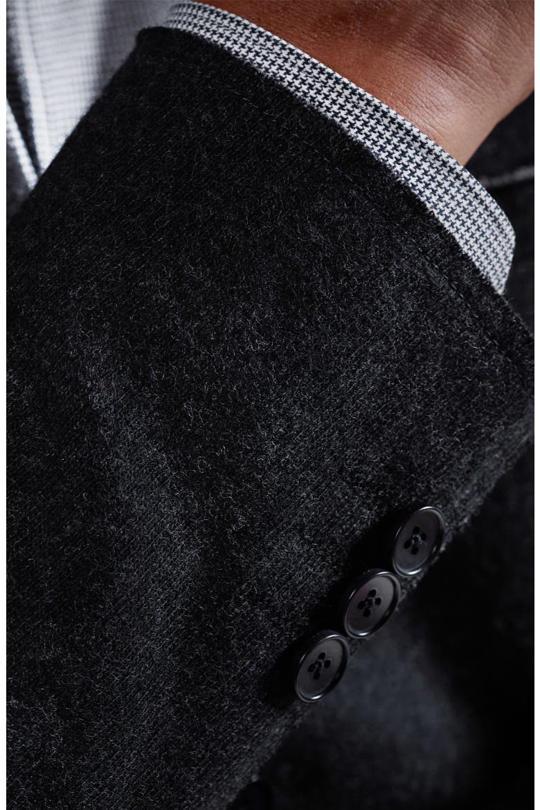 Wool Blend Laser Cut Blazer, Alternate, color, ANTHRACITE