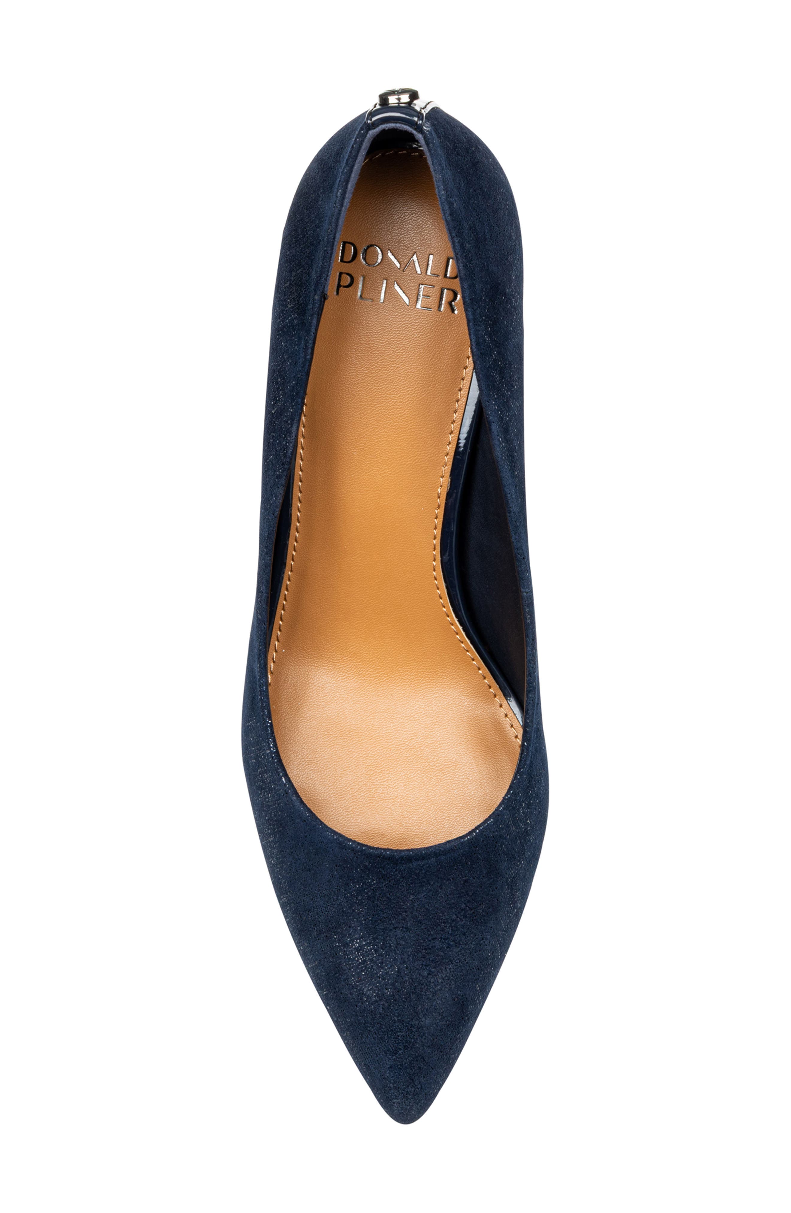 Calibra Kitten Heel Pump, Alternate, color, NAVY