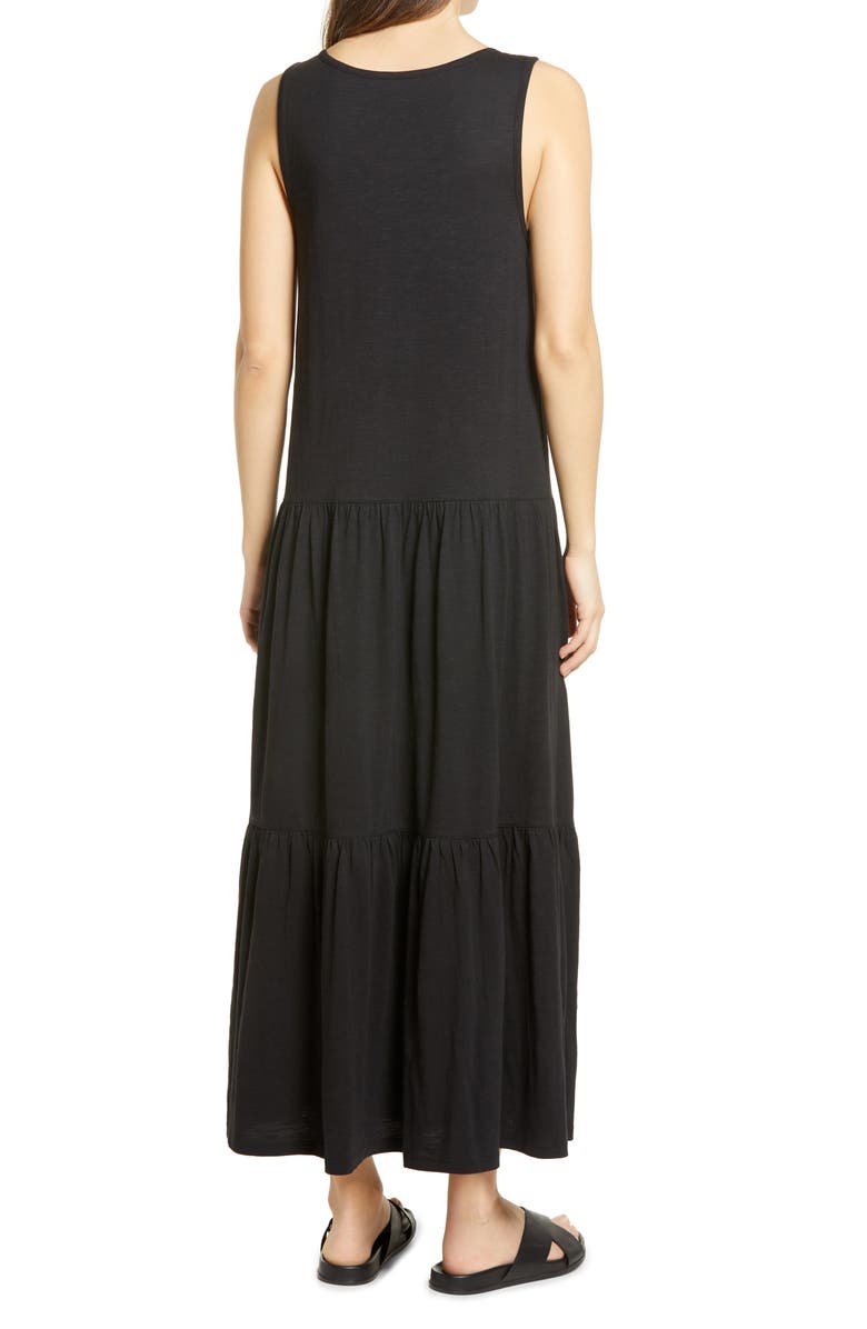 Caslon<sup>®</sup> Scoop Neck Tiered Maxi Dress, Alternate, color,