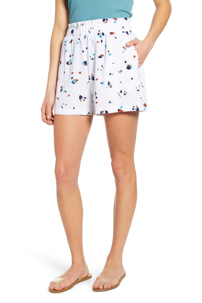 Gibson x The Motherchic Harborside Shorts, Main, color, STONE TERRAZZO