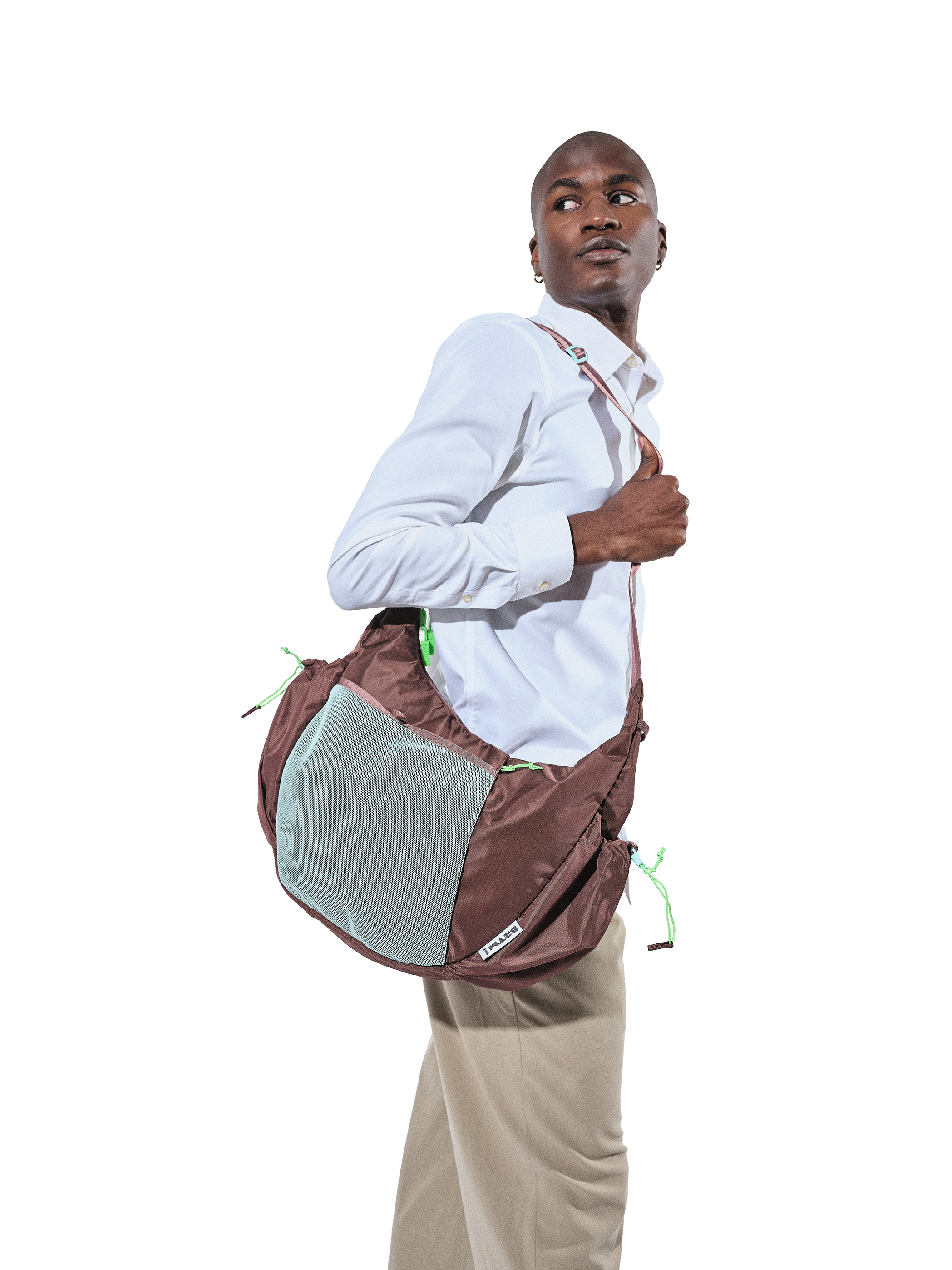 Baboon to the Moon Crescent Crossbody Big 8L, Alternate, color, Mint Chip