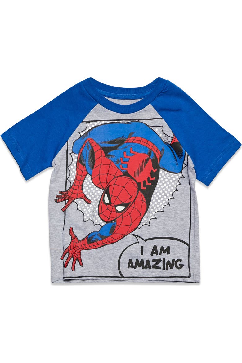 Avengers Short Sleeve T-Shirt Multipack, Alternate, color, Avengers Blue Grey