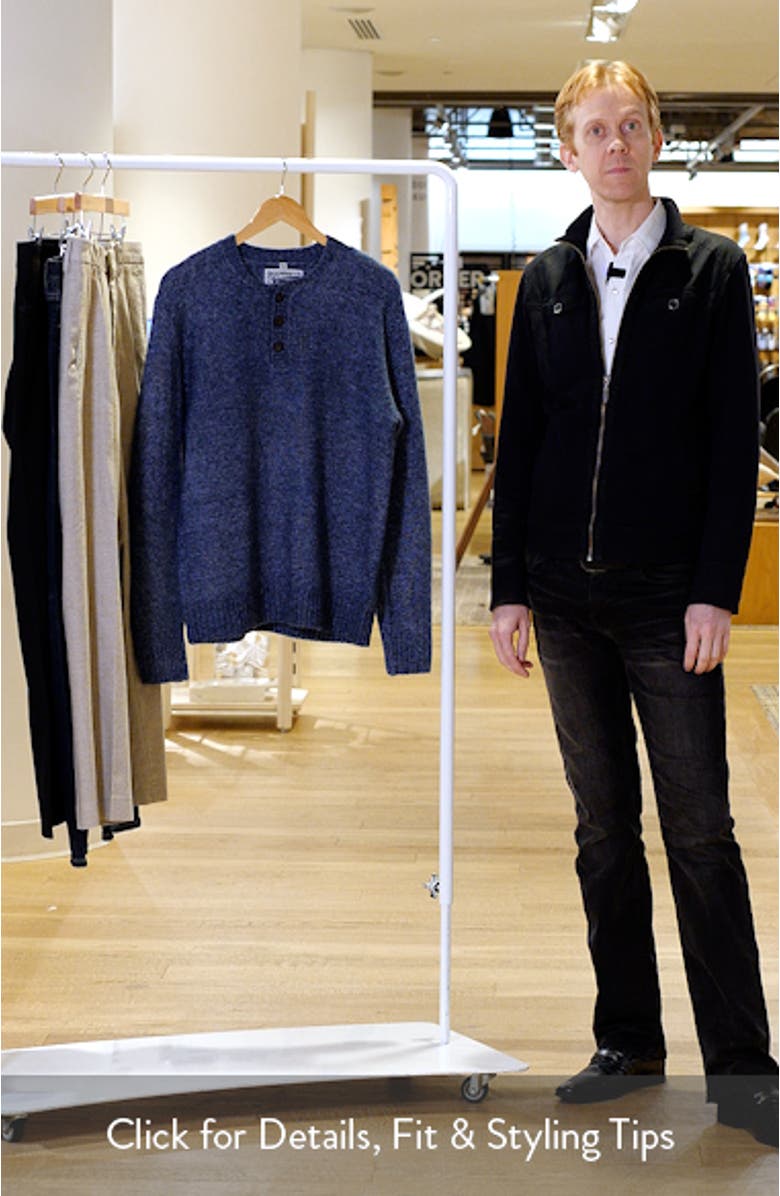 Tri-Blend Henley Sweater, sales video thumbnail