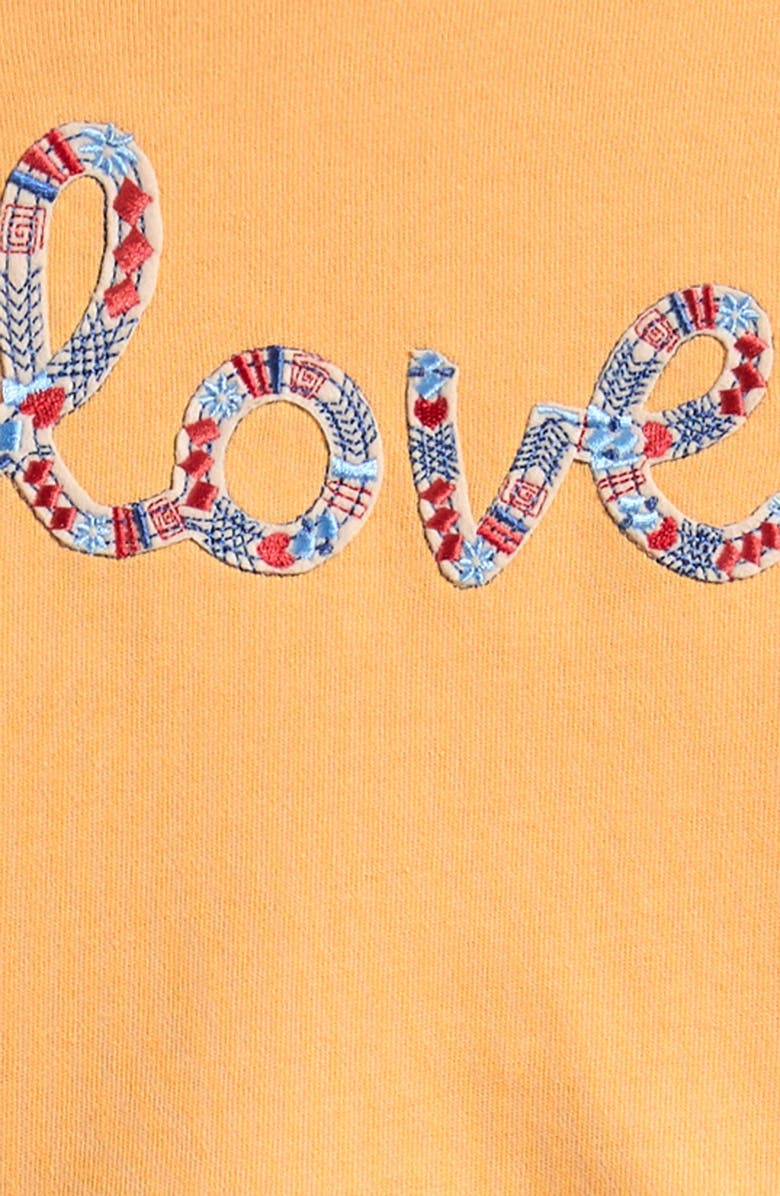 Peek Aren't You Curious Kids' Love Appliqué Sweatshirt & Graphic Pants Set, Alternate, color, 