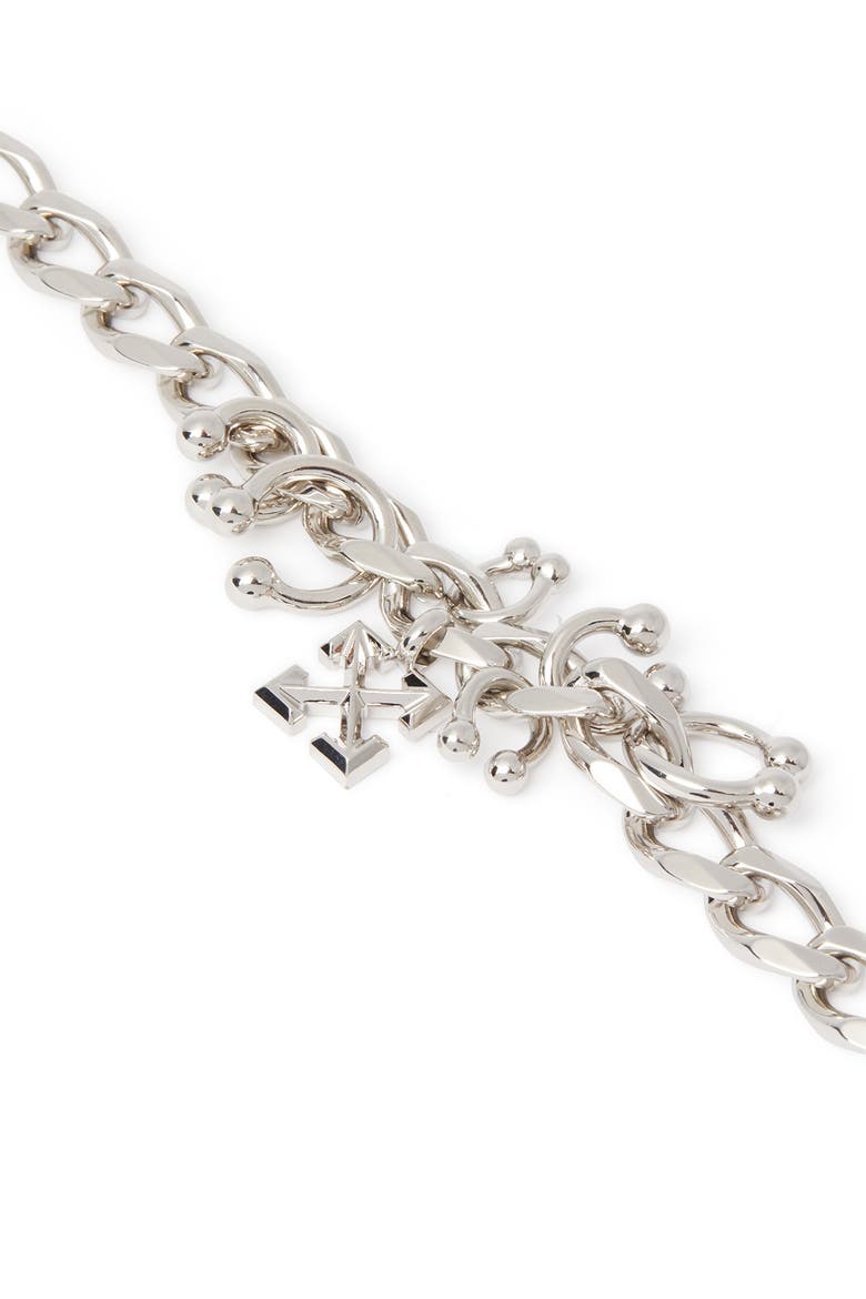 Women's Piercing Arrow Chain Bracelet, Alternate, color, Silver