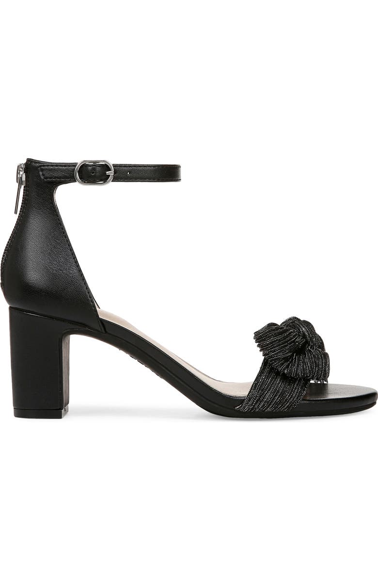 LifeStride Florence Bow Ankle Strap Sandal, Alternate, color, Black