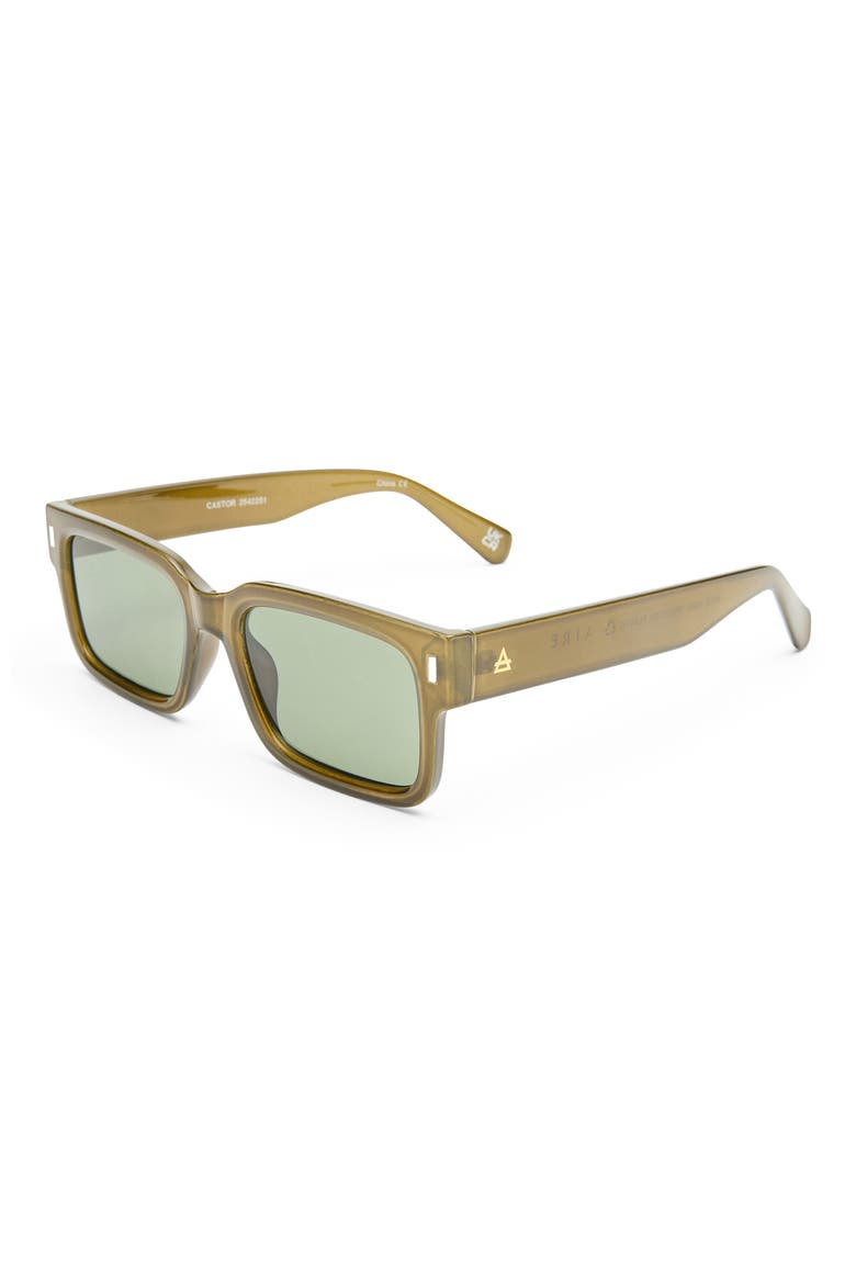 Castor 51mm D-Frame Sunglasses, Alternate, color, KHAKI / KHAKI MONO