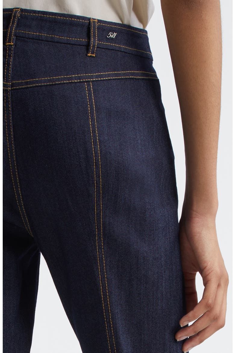 Marsha Patch Pocket Kick Flare Jeans, Alternate, color, INDIGO