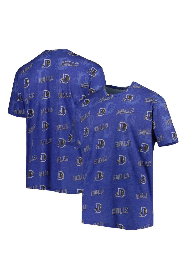 Men's Royal Durham Bulls Allover Print Crafted T-Shirt, Main, color, Royal
