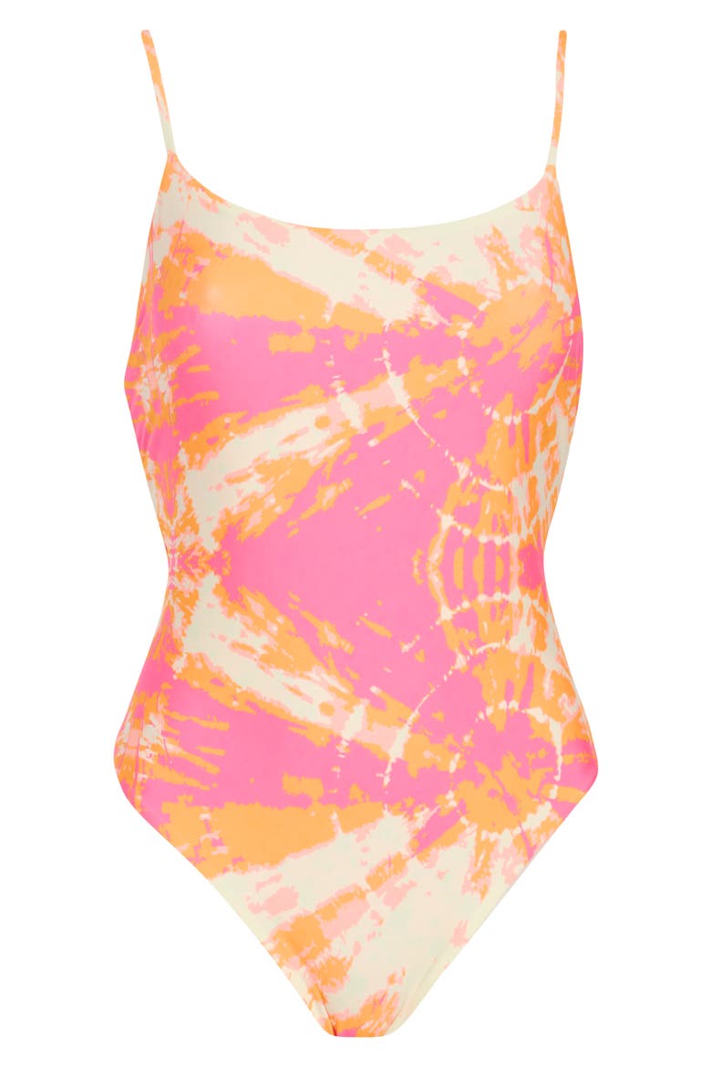 Luster One-Piece Swimsuit, Alternate, color, PINK