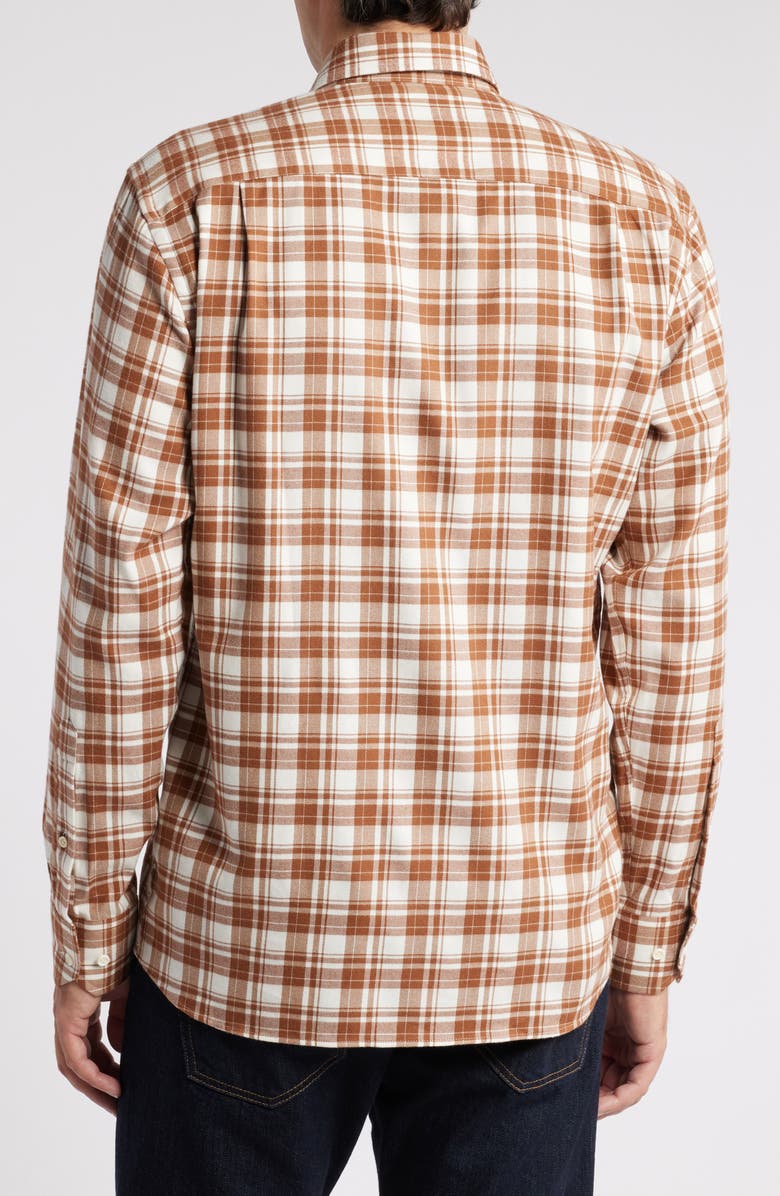 Peter Millar Crown Crafted Trento Plaid Italian Flannel Button-Up Shirt, Alternate, color, 