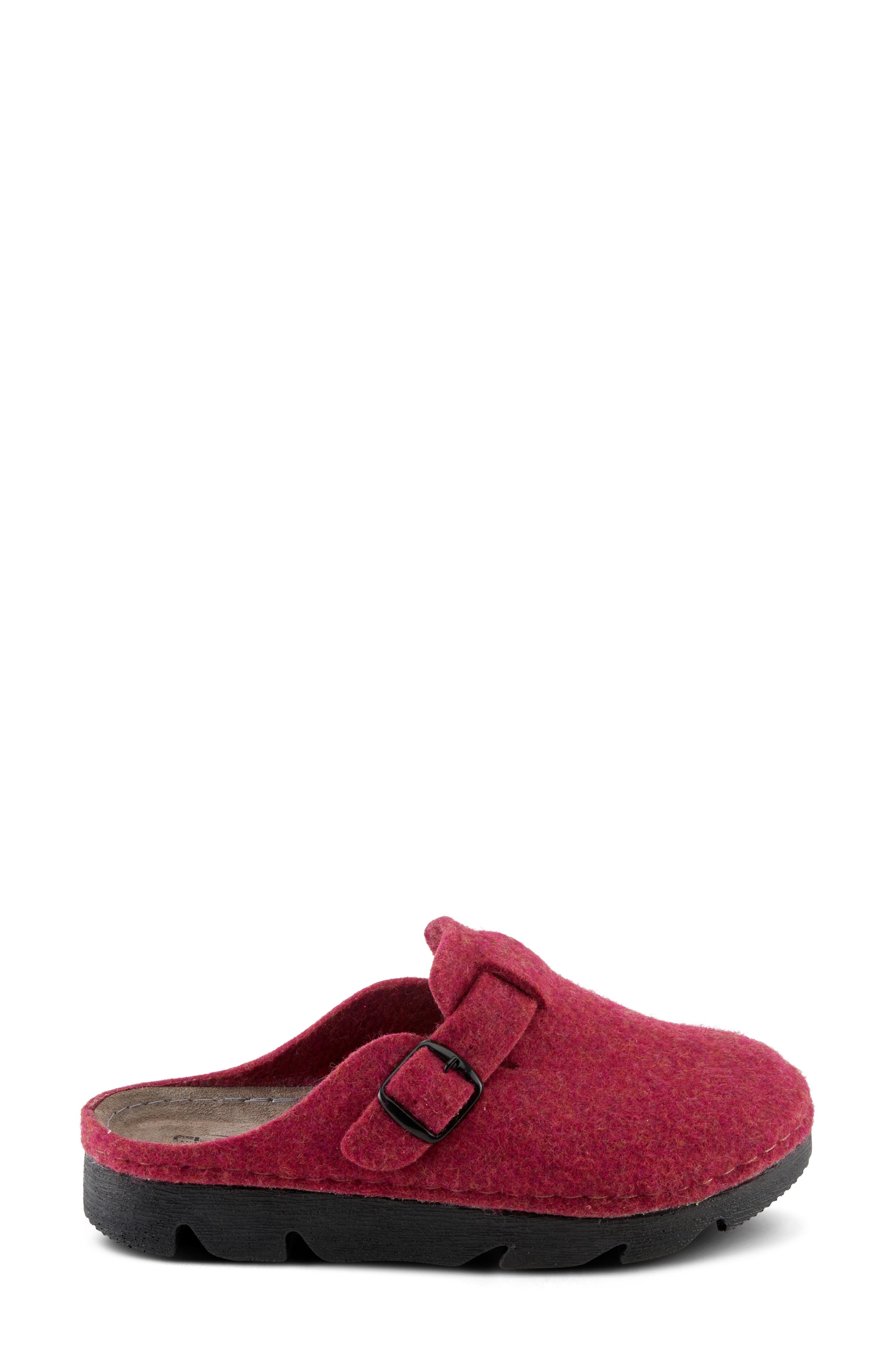 Clogger Mule, Alternate, color, BORDEAUX