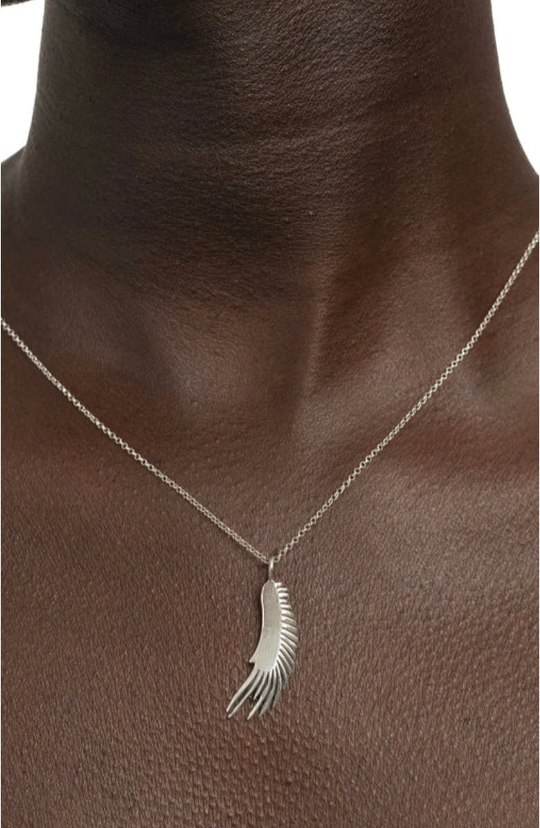 Kapoeta by Ambica Vulture Wing Necklace, Alternate, color, Silver
