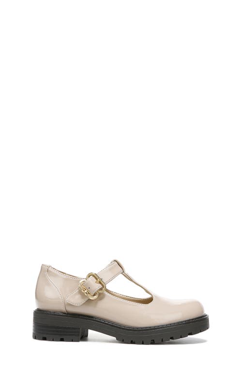 Sam Edelman Taelor Kids Lug Sole Loafer Modern Ivory Box Leather 2.0 In Brown