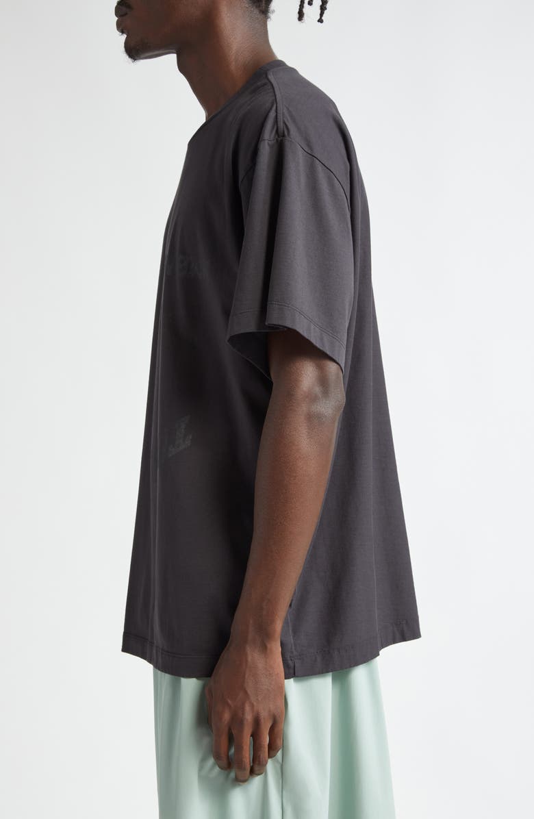 MM6 Maison Margiela Topaz Blue Cotton Graphic T-Shirt, Alternate, color, 