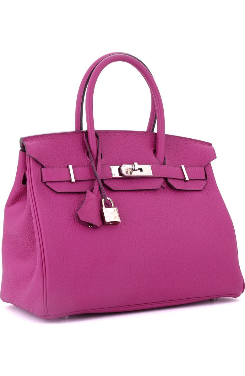 Pre-Owned Hermes Birkin Handbag Pink Togo with Palladium Hardware 30, Alternate, color, Rose Pourpre