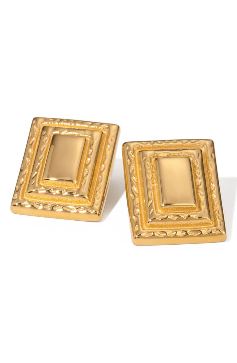 MacRae & Co. Veronica Stud Earrings, Main, color, Gold