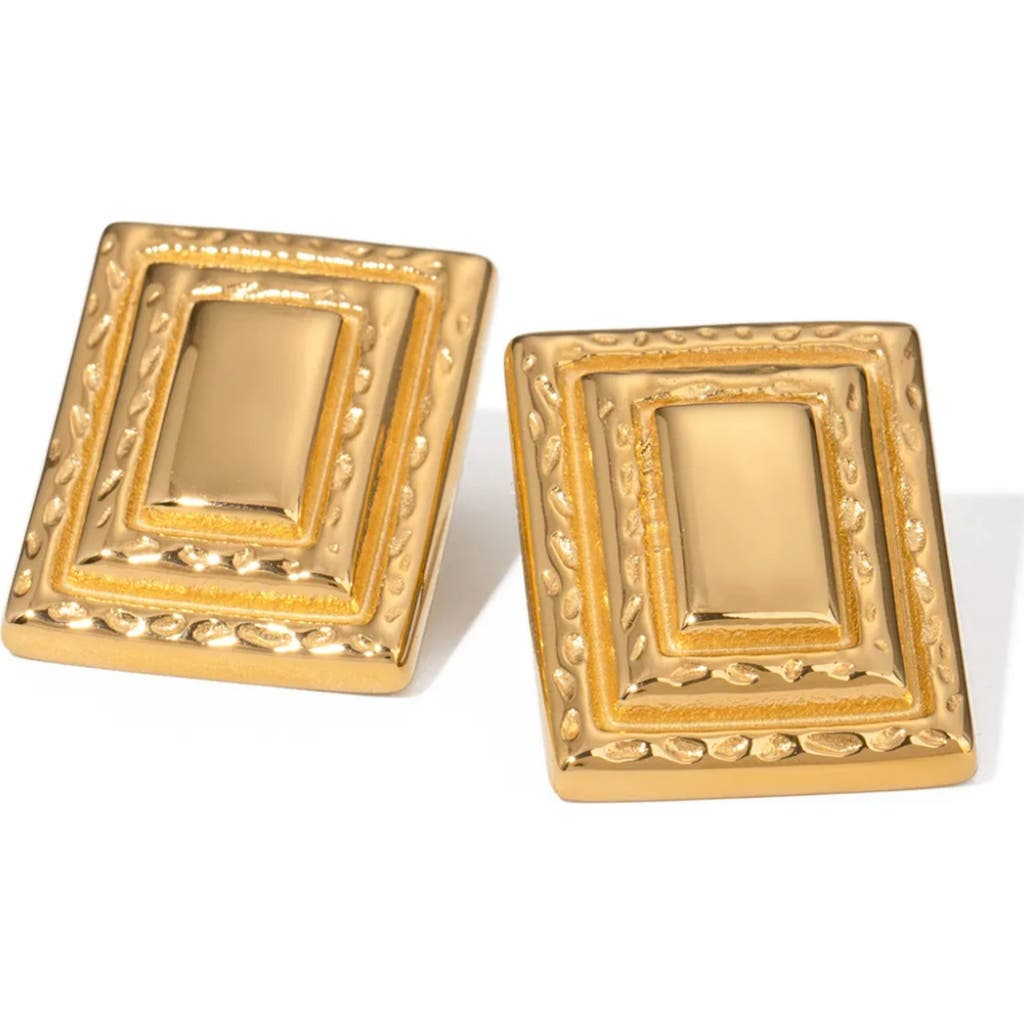 Macrae & Co . Veronica Stud Earrings In Gold