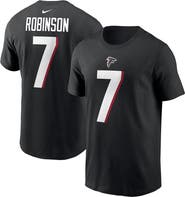 Nike Men's Nike Bijan Robinson Black Atlanta Falcons 2023 NFL Draft First Round Pick Player Name & Number T-Shirt