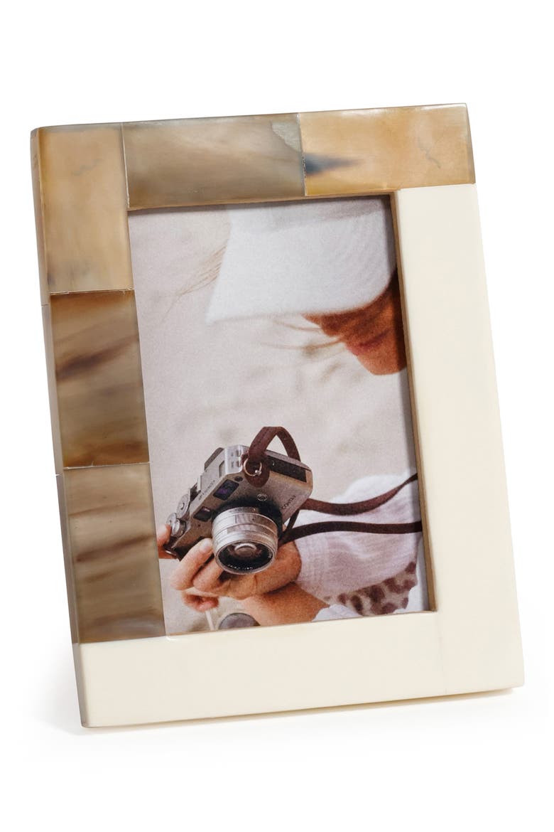 Inlay 5.75" x 7.75" Photo Frame, Main, color, IVORY/ BEIGE
