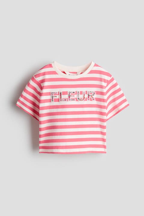 Appliquéd Cotton T-shirt