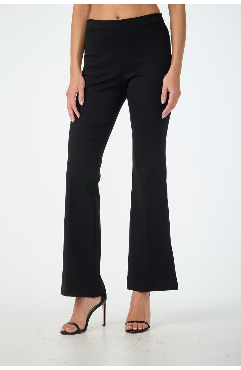 Trina Turk Mona Wide Leg Ponte Pant, Main, color, Black
