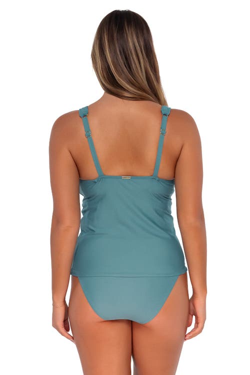 Shop Sunsets Elsie Tankini Swimsuit Top In Ocean