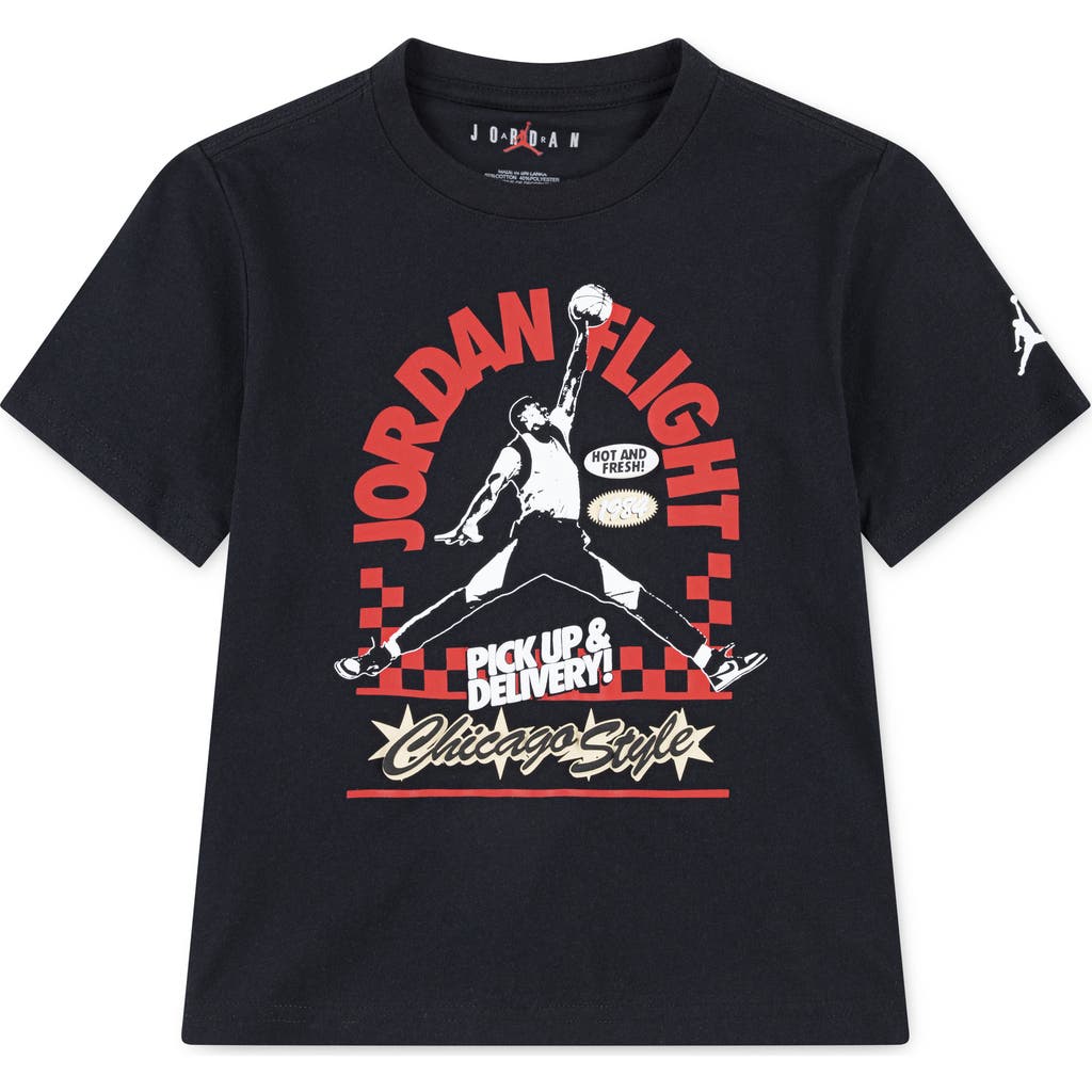 Jordan Big Kids' Deep Dish T-shirt In Black