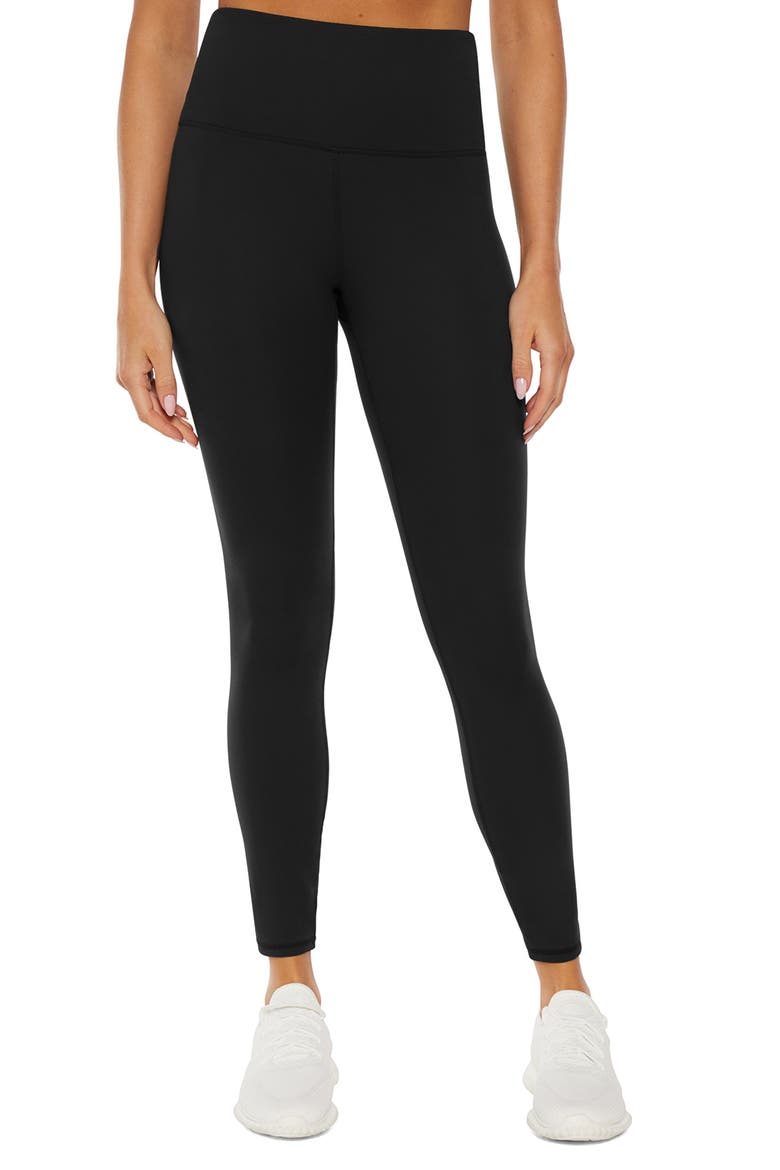 High Waist Basic Leggings, Main, color, BLACK