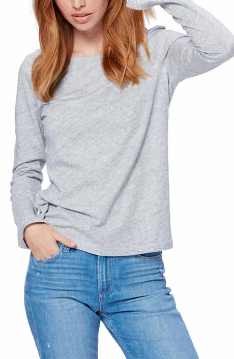 Audra Long Sleeve Cotton Blend Pullover
