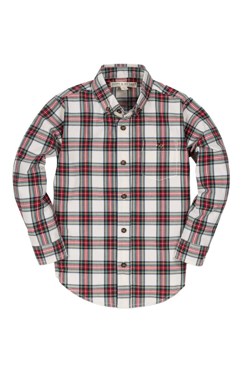 Hope & Henry Boys' Stretch Poplin Button Down Shirt, Kids, Alternate, color, 