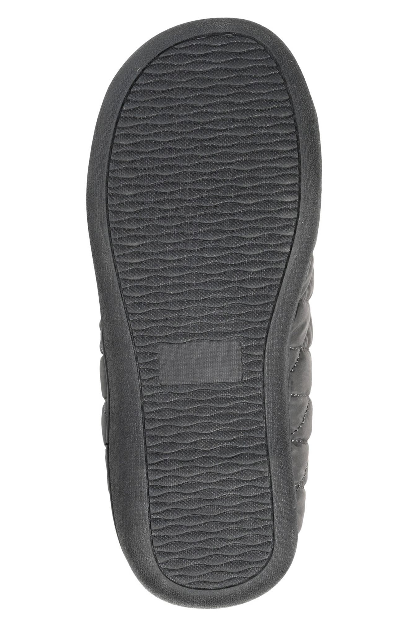 VANCE CO . Fargo Quilted Faux Fur Lined Slipper, Alternate, color, Grey