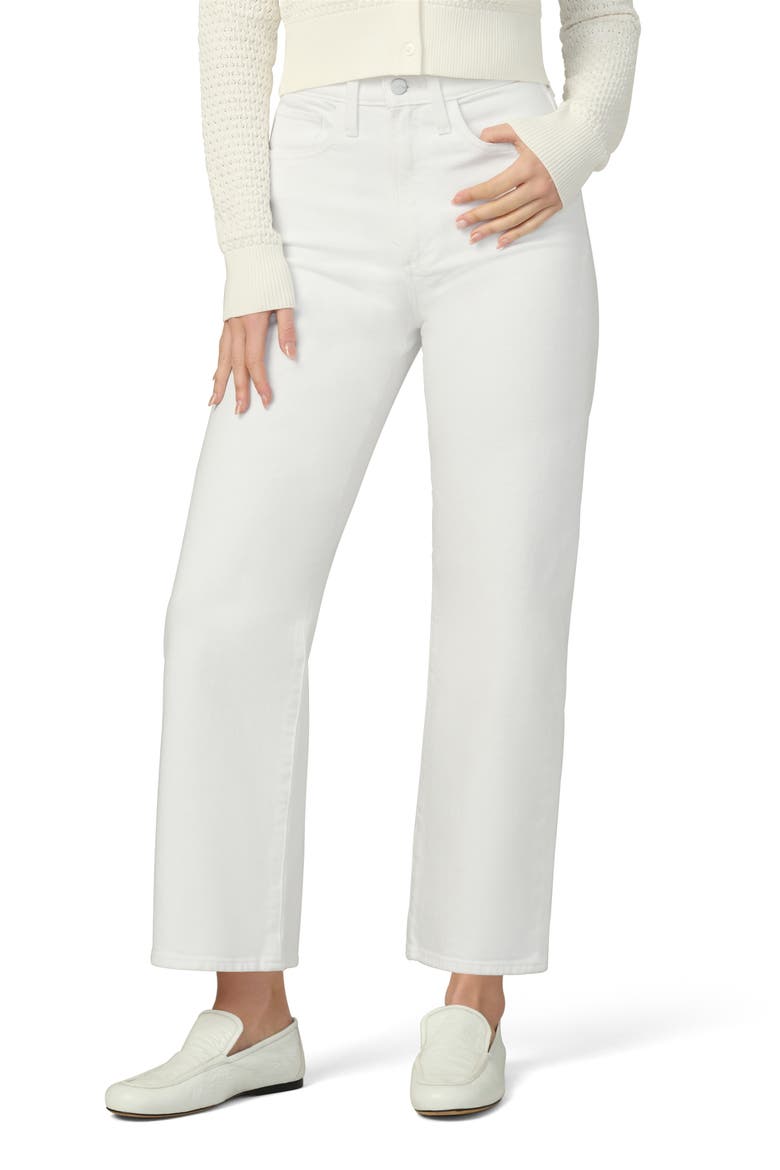 The Margo Crop Straight Leg Jeans, Main, color, WHITE