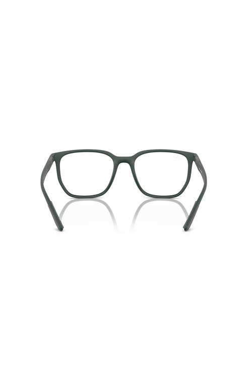 Ray Ban Ray-ban 53mm Irregular Optical Glasses In Green