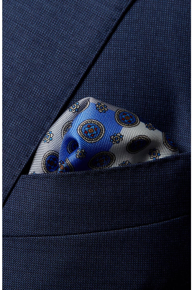 Four-in-One Silk Pocket Square, Alternate, color, BLUE
