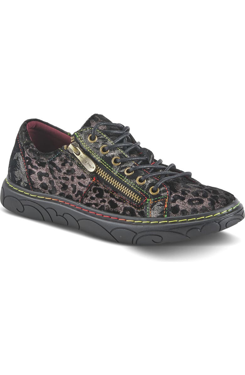 Spring Step Danli Cheetah Sneaker, Main, color,