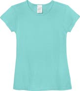 CITY THREADS Baby Girls Organic 100% Cotton Soft Jersey Cap Sleeve Crew Tee
