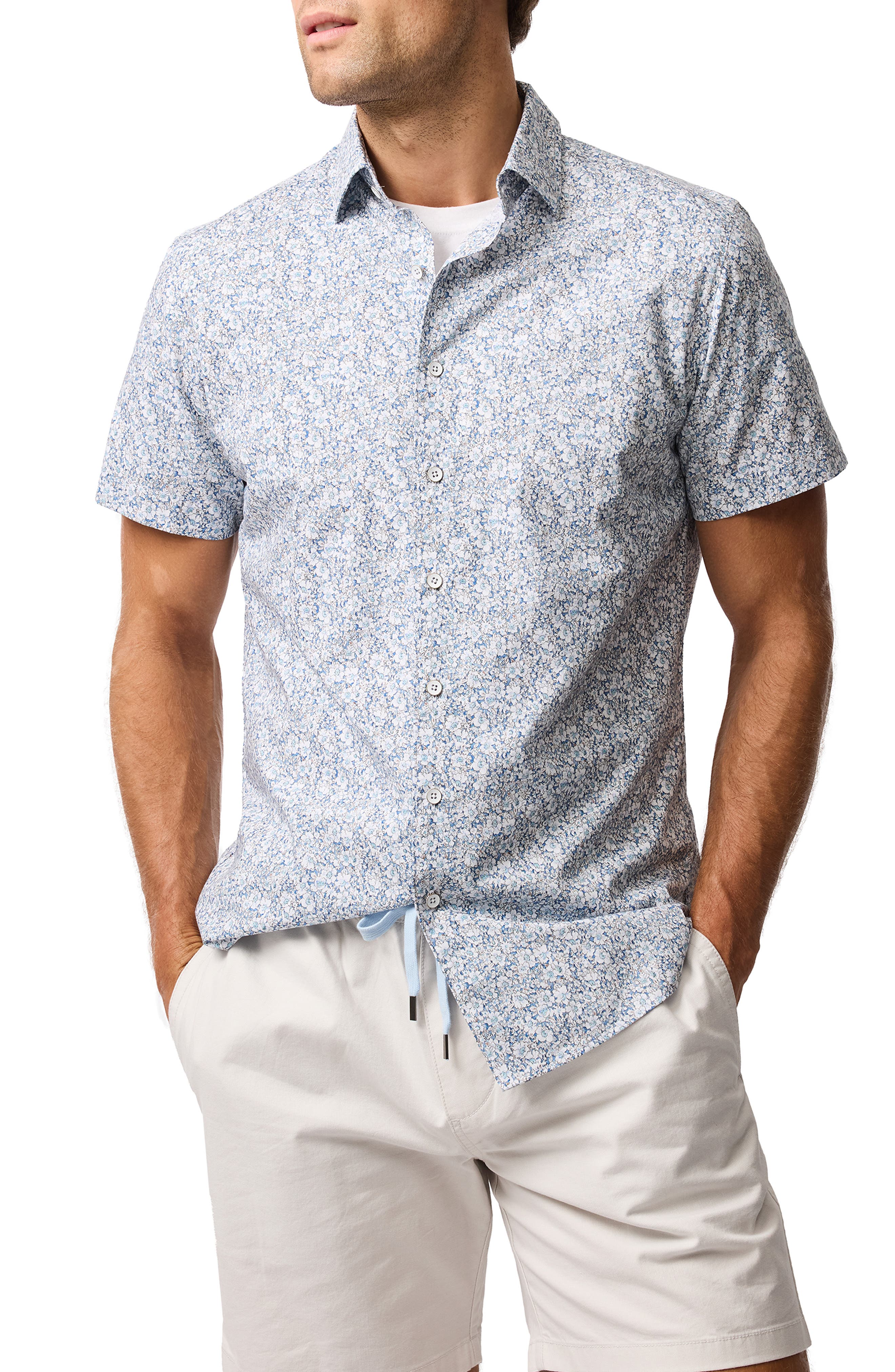 Rodd & Gunn Dorset Street Floral Short Sleeve Button-Up Shirt