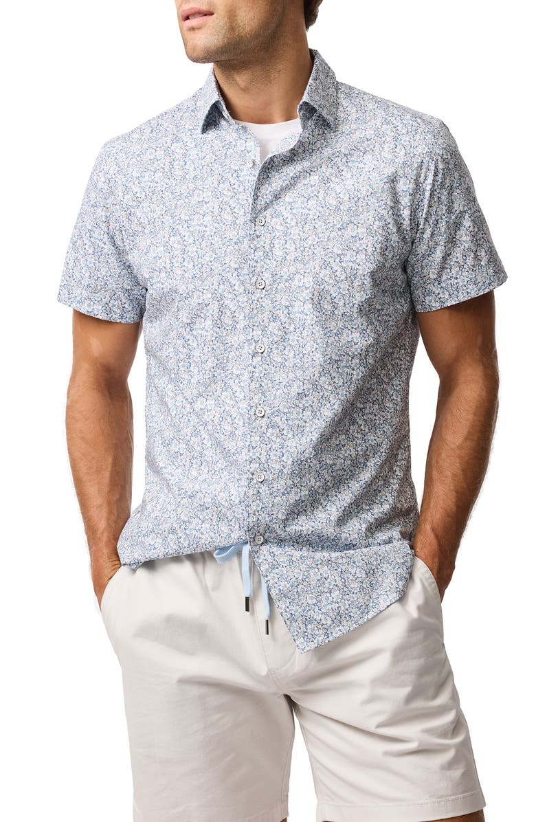 Dorset Street Floral Short Sleeve Button-Up Shirt